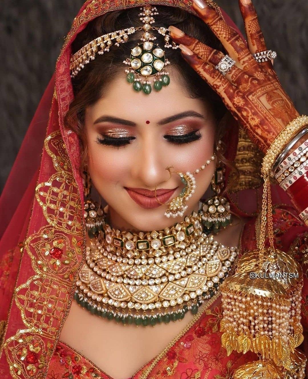 Beautiful bride in traditional attire
